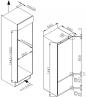 Preview: Respekta KGE144 Einbau Kühl-/Gefrierkombination, Nischenhöhe 145cm, 212L, Schlepptürtechnik, Thermostat, LED-Beleuchtung, Weiß