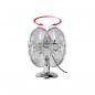 Preview: Unold 86830 Chrome Tischventilator, 35W, 3-stufiger Geschwindigkeitsregler, chrom