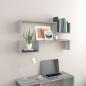 Preview: ARDEBO.de - Wandregale 2 Stk. Grau Sonoma 100x15x20 cm Holzwerkstoff