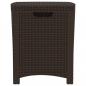 Preview: Garten-Aufbewahrungsbox 39x39x46 cm PP Rattan Braun