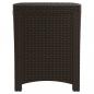 Preview: Garten-Aufbewahrungsbox 39x39x46 cm PP Rattan Braun