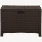 Preview: Garten-Aufbewahrungsbox 60x54x41 cm PP Rattan Braun