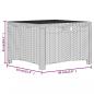 Preview: Garten-Aufbewahrungsbox 60x54x41 cm PP Rattan Braun