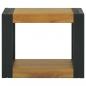 Preview: Wand-Badregal 45x45x35 cm Massivholz Teak