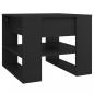 Preview: Couchtisch Schwarz 55,5x55x45 cm Holzwerkstoff