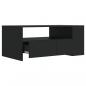 Preview: Couchtisch Schwarz 102x55x42 cm Holzwerkstoff