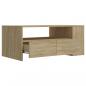 Preview: Couchtisch Sonoma-Eiche 102x55x42 cm Holzwerkstoff