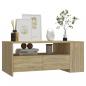 Preview: Couchtisch Sonoma-Eiche 102x55x42 cm Holzwerkstoff