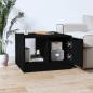 Preview: Couchtisch Schwarz 50x50x36 cm Holzwerkstoff