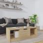 Preview: ARDEBO.de - Couchtisch Sonoma-Eiche 102x50x36 cm Holzwerkstoff