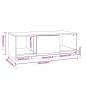 Preview: Couchtisch Sonoma-Eiche 102x50x36 cm Holzwerkstoff