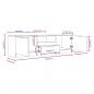 Preview: TV-Schrank Betongrau 140x35x40 cm Holzwerkstoff