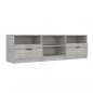 Preview: TV-Schrank Betongrau 150x33,5x45 cm Holzwerkstoff