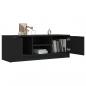 Preview: TV-Schrank Schwarz 102x35x36,5 cm Holzwerkstoff