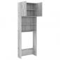 Preview: Waschmaschinenschrank Grau Sonoma 64x25,5x190 cm