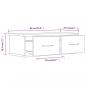 Preview: Wandschrank Grau Sonoma 60x26x18,5 cm Holzwerkstoff