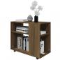 Preview: Beistelltisch Braun Eiche 70x35x55 cm Holzwerkstoff