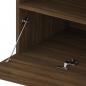 Preview: TV-Schrank mit LED-Leuchten Braun Eichen-Optik 75x35x40 cm