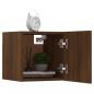 Preview: TV-Wandschrank Braun Eiche 30,5x30x30 cm