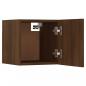 Preview: TV-Wandschrank Braun Eiche 30,5x30x30 cm