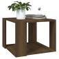 Preview: Couchtisch Braun Eichen-Optik 40x40x30 cm Holzwerkstoff