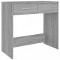 Preview: Schreibtisch Grau Sonoma 80x40x75 cm Holzwerkstoff