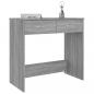 Preview: Schreibtisch Grau Sonoma 80x40x75 cm Holzwerkstoff