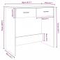 Preview: Schreibtisch Grau Sonoma 80x40x75 cm Holzwerkstoff