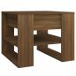 Preview: Couchtisch Braun Eichen-Optik 55,5x55x45 cm Holzwerkstoff