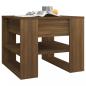 Preview: Couchtisch Braun Eichen-Optik 55,5x55x45 cm Holzwerkstoff