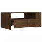 Preview: Couchtisch Braun Eichen-Optik 102x55x42 cm Holzwerkstoff