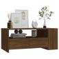 Preview: Couchtisch Braun Eichen-Optik 102x55x42 cm Holzwerkstoff