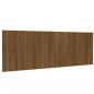 Preview: Wand Kopfteil Braun Eichen-Optik 240x1,5x80 cm Holzwerkstoff