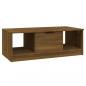 Preview: Couchtisch Braun Eichen-Optik 102x50x36 cm Holzwerkstoff