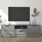 Preview: ARDEBO.de - TV-Schrank Grau Sonoma 140x35x40 cm Holzwerkstoff