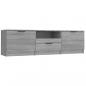 Preview: TV-Schrank Grau Sonoma 140x35x40 cm Holzwerkstoff