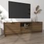 Preview: TV-Schrank Braun Eichen-Optik 140x35x40 cm Holzwerkstoff