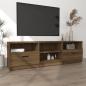 Preview: TV-Schrank Braun Eichen-Optik 150x33,5x45 cm Holzwerkstoff