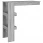 Preview: Wand-Bartisch Grau Sonoma 102x45x103,5 cm Holzwerkstoff