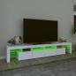 Preview: TV-Schrank mit LED-Leuchten Weiß 230x36,5x40 cm