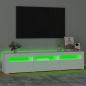 Preview: TV-Schrank mit LED-Leuchten Weiß 180x35x40 cm