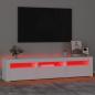 Preview: TV-Schrank mit LED-Leuchten Weiß 180x35x40 cm