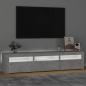 Preview: TV-Schrank mit LED-Leuchten Betongrau 180x35x40 cm