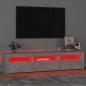 Preview: TV-Schrank mit LED-Leuchten Betongrau 180x35x40 cm