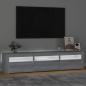 Preview: TV-Schrank mit LED-Leuchten Grau Sonoma 180x35x40 cm