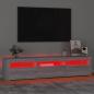 Preview: TV-Schrank mit LED-Leuchten Grau Sonoma 180x35x40 cm