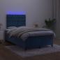 Preview: Boxspringbett mit Matratze & LED Dunkelblau 120x200 cm Samt