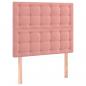 Preview: Boxspringbett mit Matratze Rosa 120x200 cm Samt