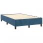 Preview: Boxspringbett mit Matratze Dunkelblau 120x200 cm Samt