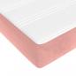 Preview: Boxspringbett mit Matratze Rosa 120x200 cm Samt